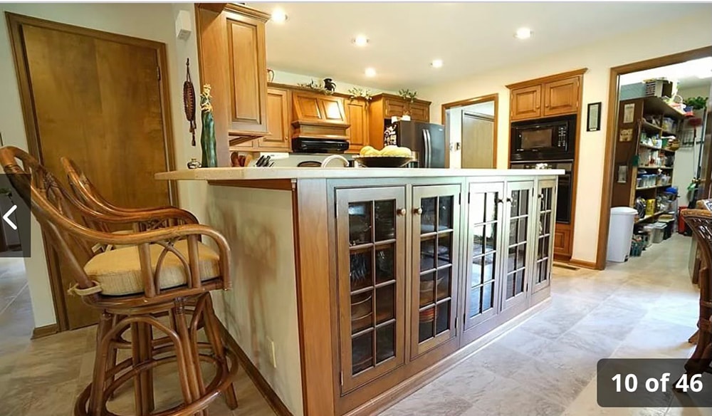 Remodeled kitchen with new large island — McComb, Ohio