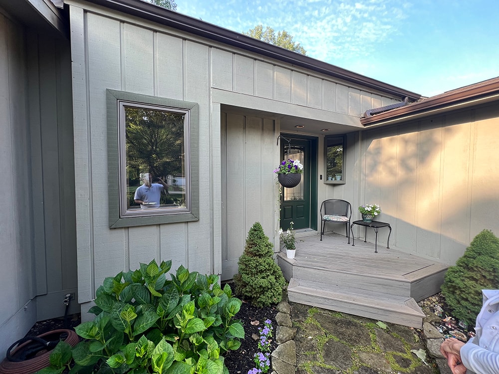 Home after new board and batten siding installation — Findlay, Ohio