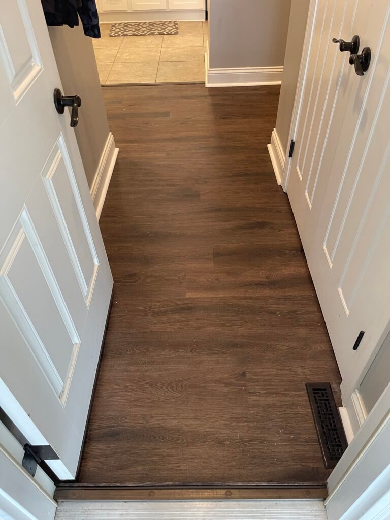 New luxury vinyl plank flooring installed throughout home — Findlay, Ohio
