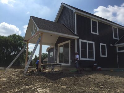 Underhangs with Composite Siding