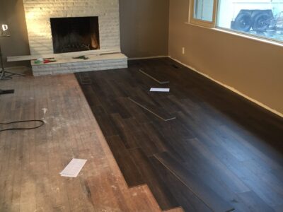 Fireplace Paint & Flooring