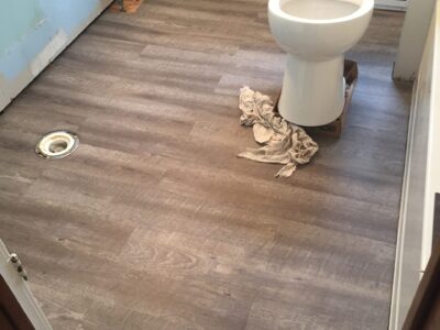 New Flooring & Toilet
