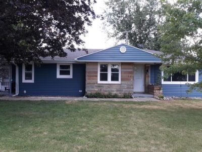 Front of Home with New siding