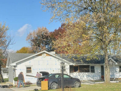 Old Siding Torn Off