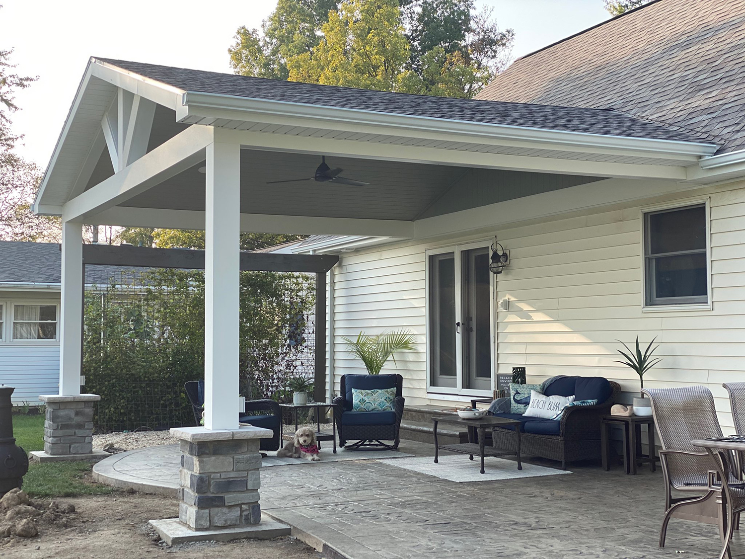 Patio Addition W Stone Columns Woodruff Contracting patio-addition-w-stone-columns-woodruff-contracting