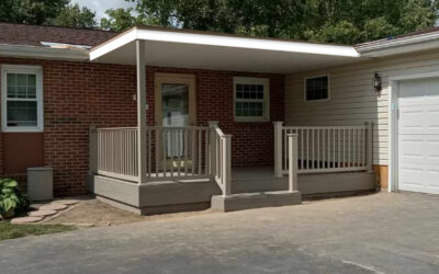New Composite Deck with Flat Roof