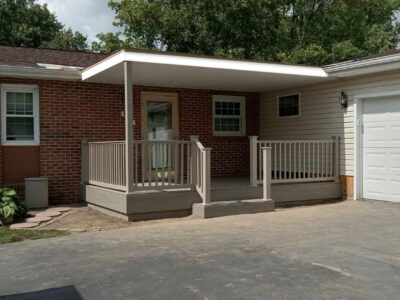 New Composite Deck with Flat Roof